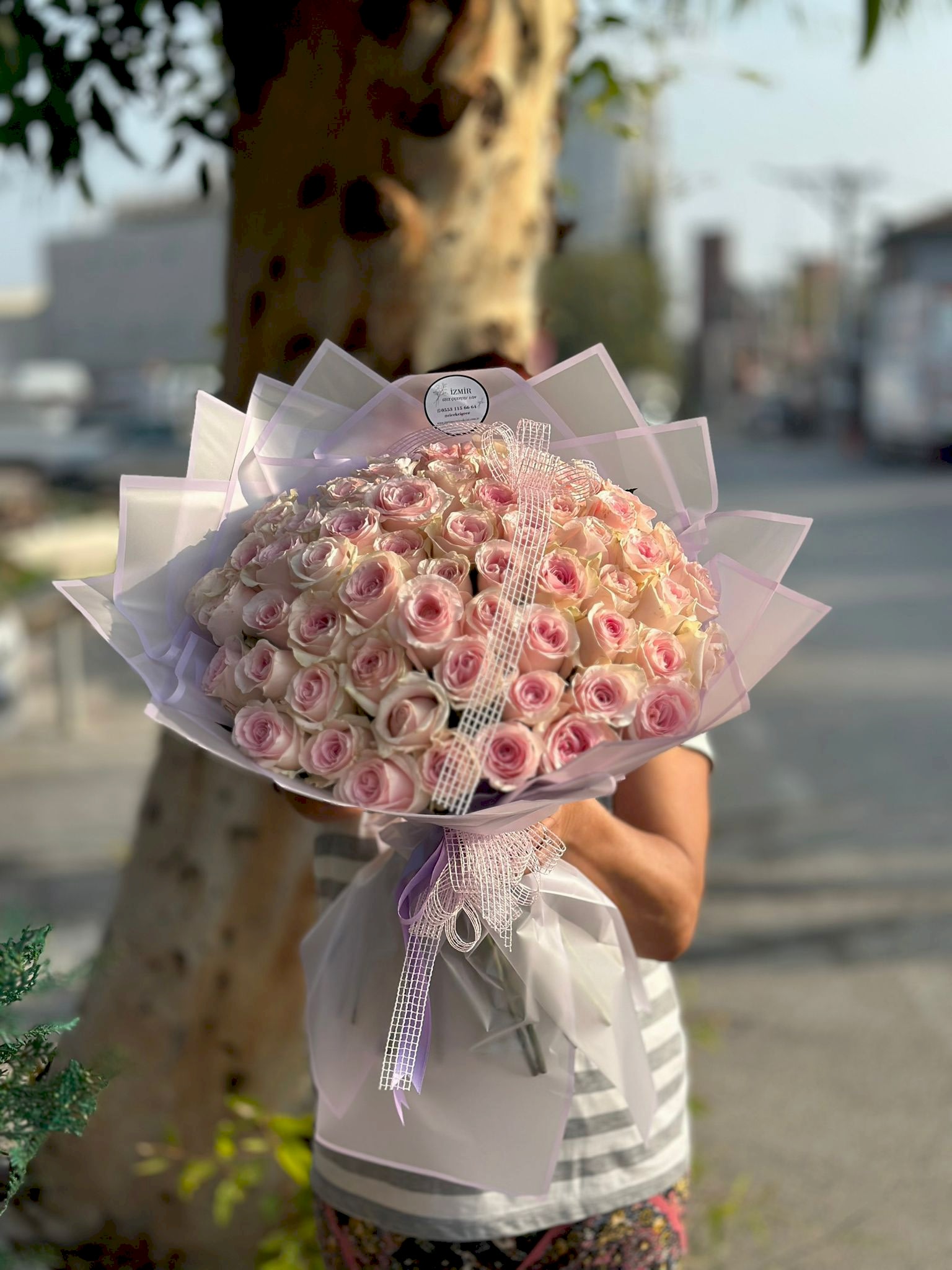 İthal Pembe Gül Buketi